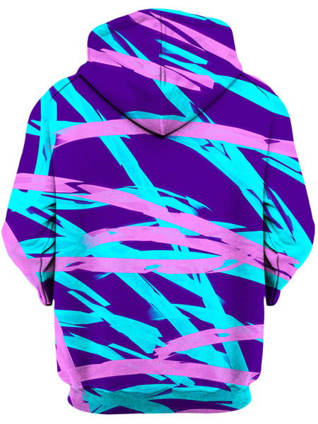 Big Tex Funkadelic - Purple and Blue Rave Abstract Unisex Hoodie