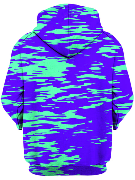Big Tex Funkadelic - Purple Mint Rave Zebra Stripe Unisex Hoodie