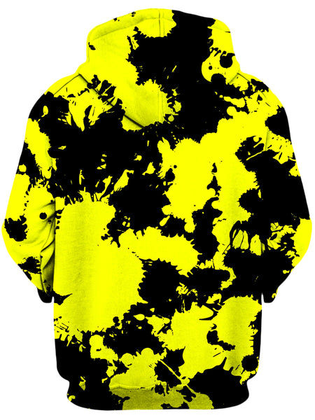 Big Tex Funkadelic - Yellow and Black Paint Splatter Unisex Hoodie