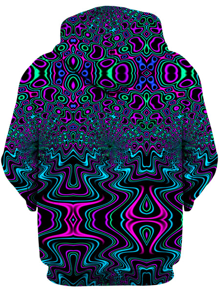 Psychedelic Pourhouse - Fractal River Unisex Zip-Up Hoodie