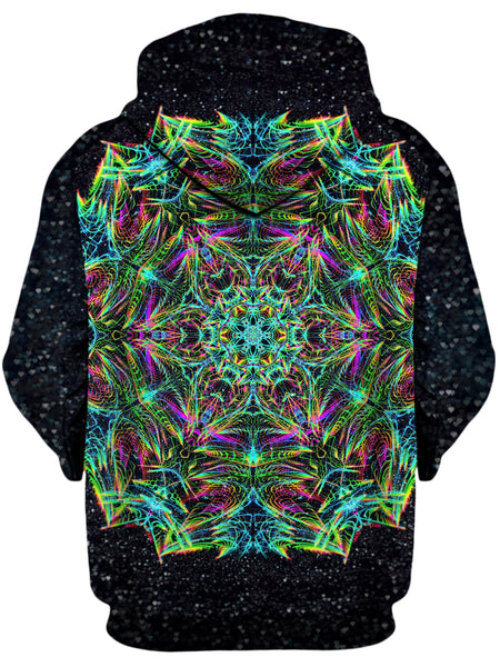 Art Designs Works - Green Warp Unisex Zip-Up Hoodie