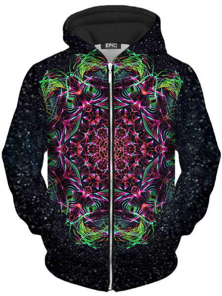 Art Designs Works - Galactic Portal Unisex Zip-Up Hoodie