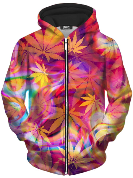 Art Designs Works - Ganja Dreamin Unisex Zip-Up Hoodie