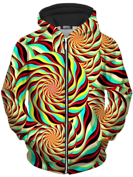 Art Designs Works - Pineal Swirl Unisex Zip-Up Hoodie