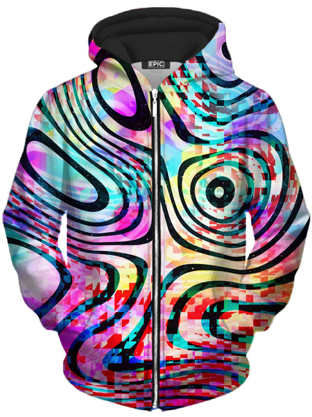 Art Designs Works - Psytrance Unisex Zip-Up Hoodie