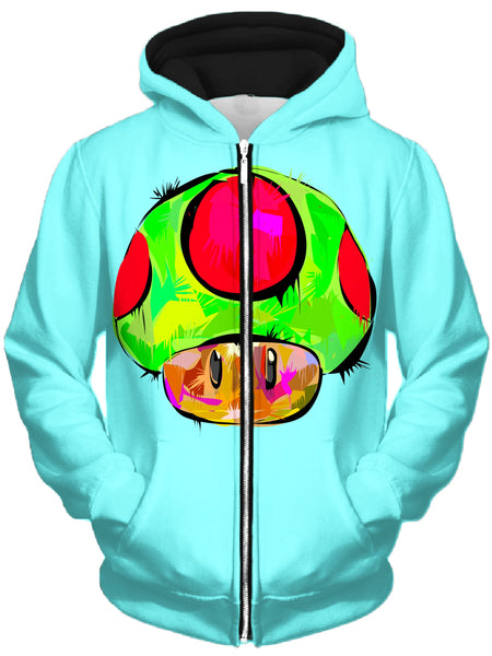 Technodrome - 1 Up Unisex Zip-Up Hoodie