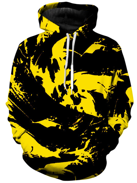 Big Tex Funkadelic - Black and Yellow Paint Splatter Unisex Hoodie