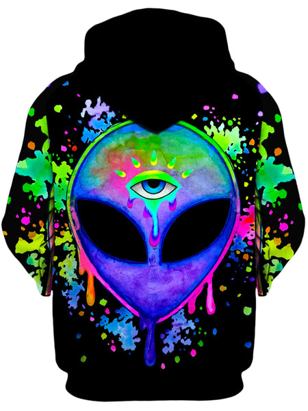 BrizBazaar - Splatter Alien Unisex Zip-Up Hoodie