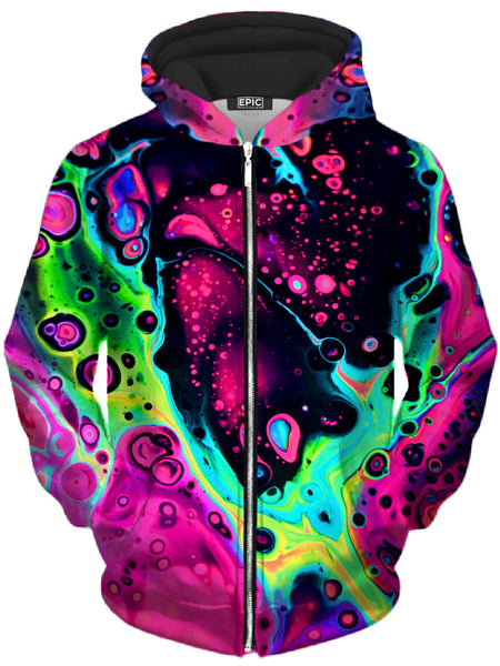 BrizBazaar - Heart Unisex Zip-Up Hoodie