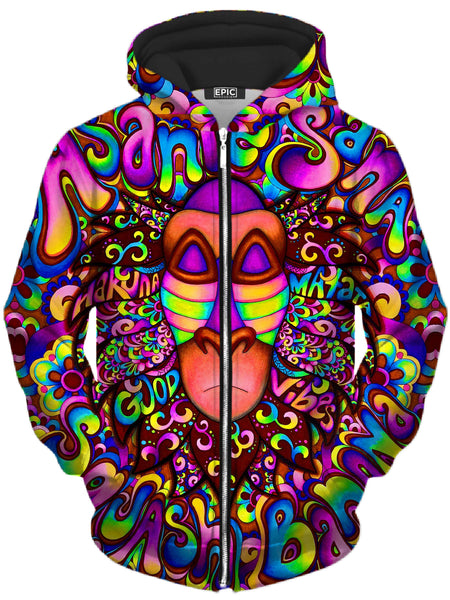 BrizBazaar - Rafiki Vibes Unisex Zip-Up Hoodie