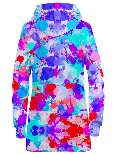 Big Tex Funkadelic - Cherry Frost Paint Splatter Hoodie Dress