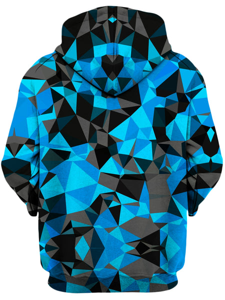 Big Tex Funkadelic - Blue and Black Geo Unisex Zip-Up Hoodie