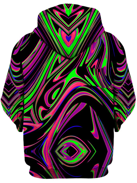 Big Tex Funkadelic - Pink and Green Blackout Drip Unisex Zip-Up Hoodie