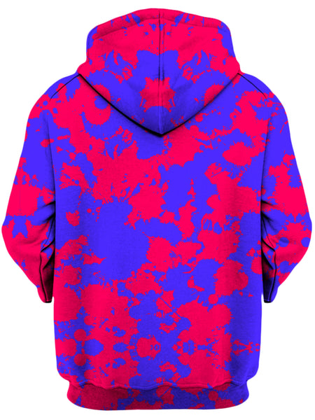 Big Tex Funkadelic - Pink and Violet Paint Splatter Unisex Zip-Up Hoodie