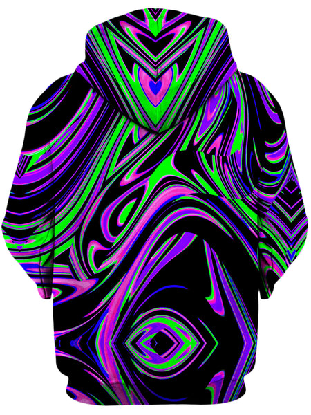 Big Tex Funkadelic - Violet and Lime Blackout Drip Unisex Hoodie