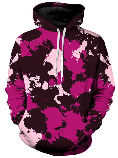 Big Tex Funkadelic - Mauve Pink Paint Splatter Camo Unisex Hoodie