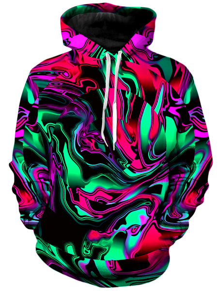 Big Tex Funkadelic - Pink and Green Chromatic Warp Unisex Hoodie