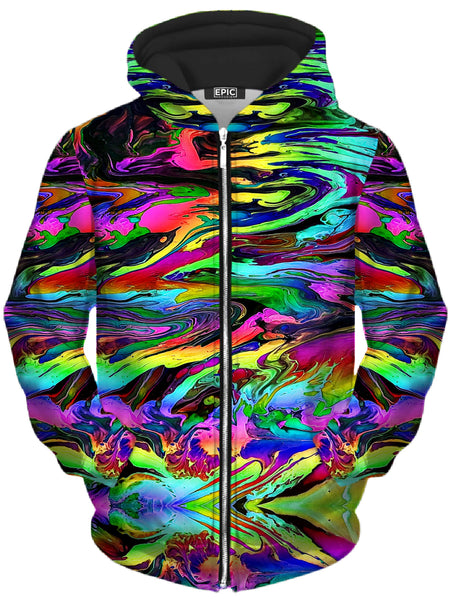 Glass Prism Studios - The Mystic River Unisex Zip-Up Hoodie