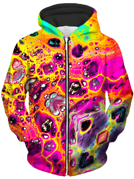 BrizBazaar - Lava Trip Unisex Zip-Up Hoodie