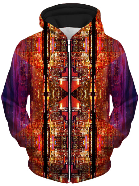 Lucid Eye Studios - Future Giza Unisex Zip-Up Hoodie