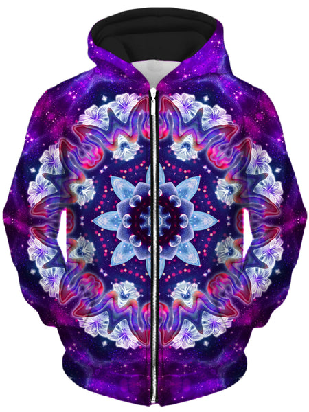 Lucid Eye Studios - Sonic Blossom Unisex Zip-Up Hoodie