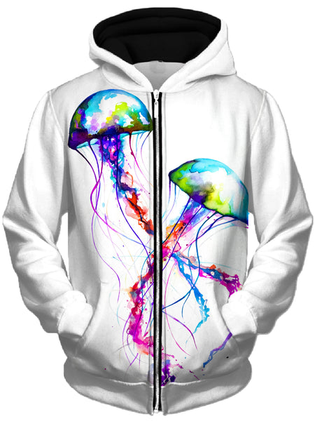 Marc Allante - Narasumas Print Unisex Zip-Up Hoodie