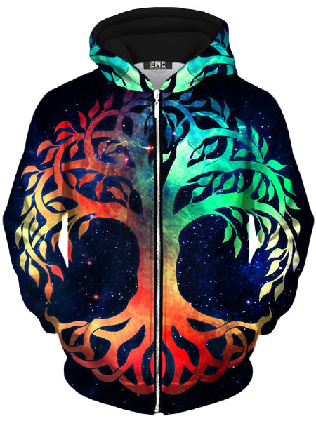 MCAshe Spiritual Art - Tree of Life Unisex Zip-Up Hoodie