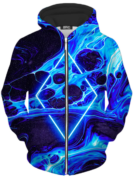 Noctum X Truth - Portal Home Blue Unisex Zip-Up Hoodie