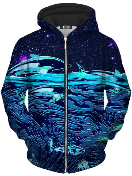 Noctum X Truth - Celestial Seascape Unisex Zip-Up Hoodie