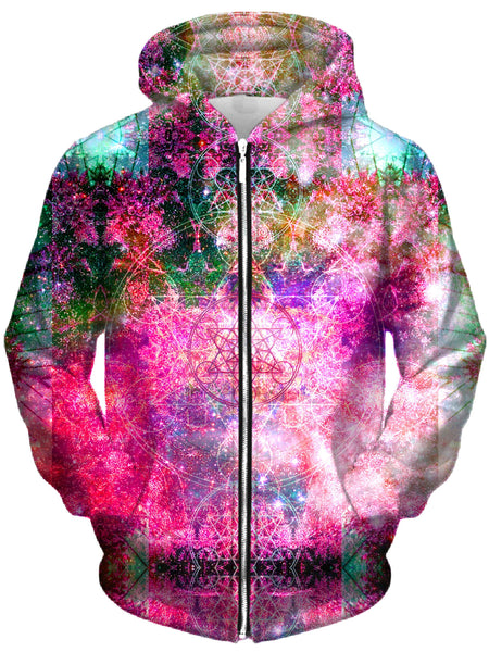 Set 4 Lyfe - Pineal Metatron Galaxy Unisex Zip-Up Hoodie