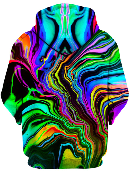 Psychedelic Pourhouse - Rainbow Rift Unisex Zip-Up Hoodie