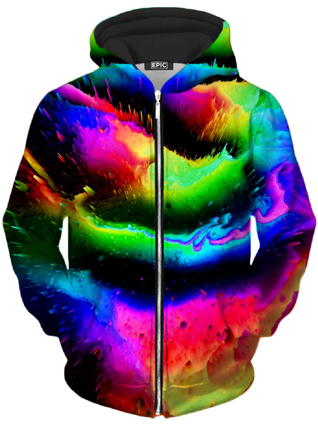 Psychedelic Pourhouse - Intergalactic Rush Unisex Zip-Up Hoodie