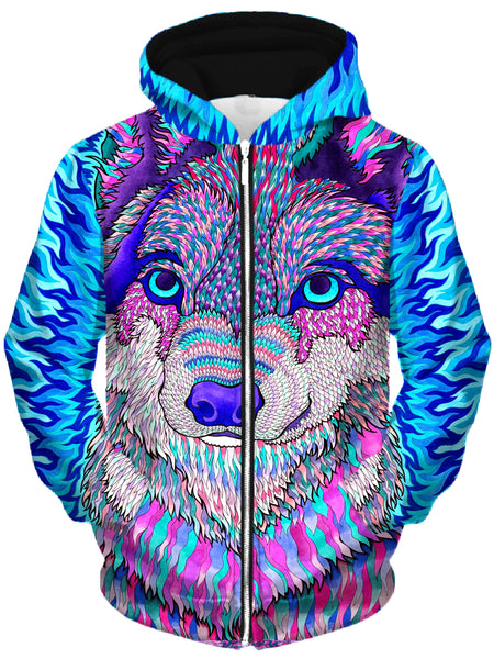 Rachel Rosenkoetter - Wolfadelic III Unisex Zip-Up Hoodie
