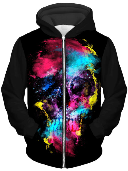 Riza Peker - Skull 49 Unisex Zip-Up Hoodie