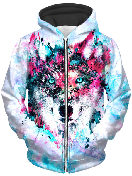 Riza Peker - Wolf Unisex Zip-Up Hoodie