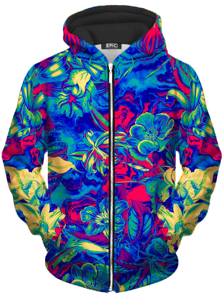 Riza Peker - Poisonous Flowers Unisex Zip-Up Hoodie