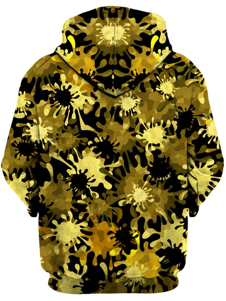 Sartoris Art - Gold Splatter Unisex Zip-Up Hoodie