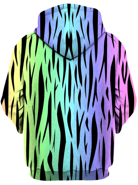 Sartoris Art - Rainbow Tiger Stripes Unisex Zip-Up Hoodie