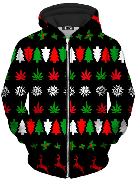 Sartoris Art - Happy Holidaze Unisex Zip-Up Hoodie