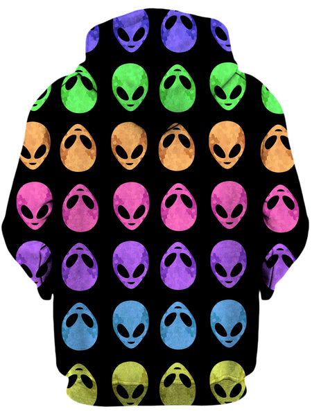 Sartoris Art - Alien Pattern Unisex Zip-Up Hoodie