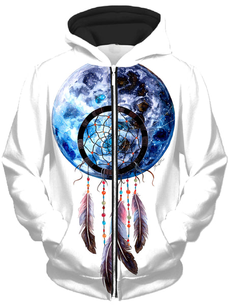 Svenja Jodicke - Moon Catcher Unisex Zip-Up Hoodie