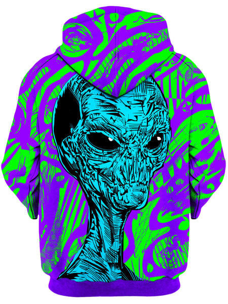 Technodrome - Alien Unisex Zip-Up Hoodie