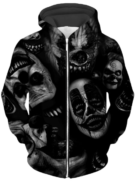 iEDM - Clowns Unisex Zip-Up Hoodie