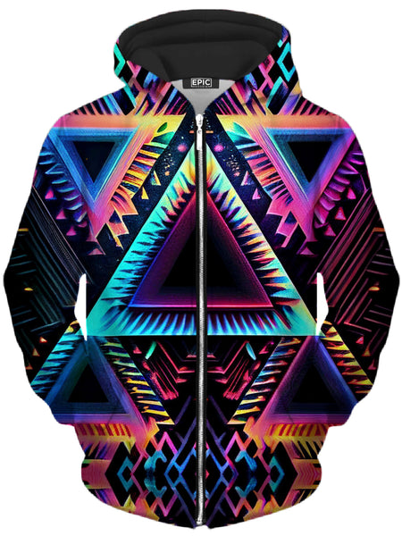 iEDM - DMT Splash Unisex Zip-Up Hoodie