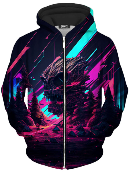 iEDM - Portal Breach Unisex Zip-Up Hoodie