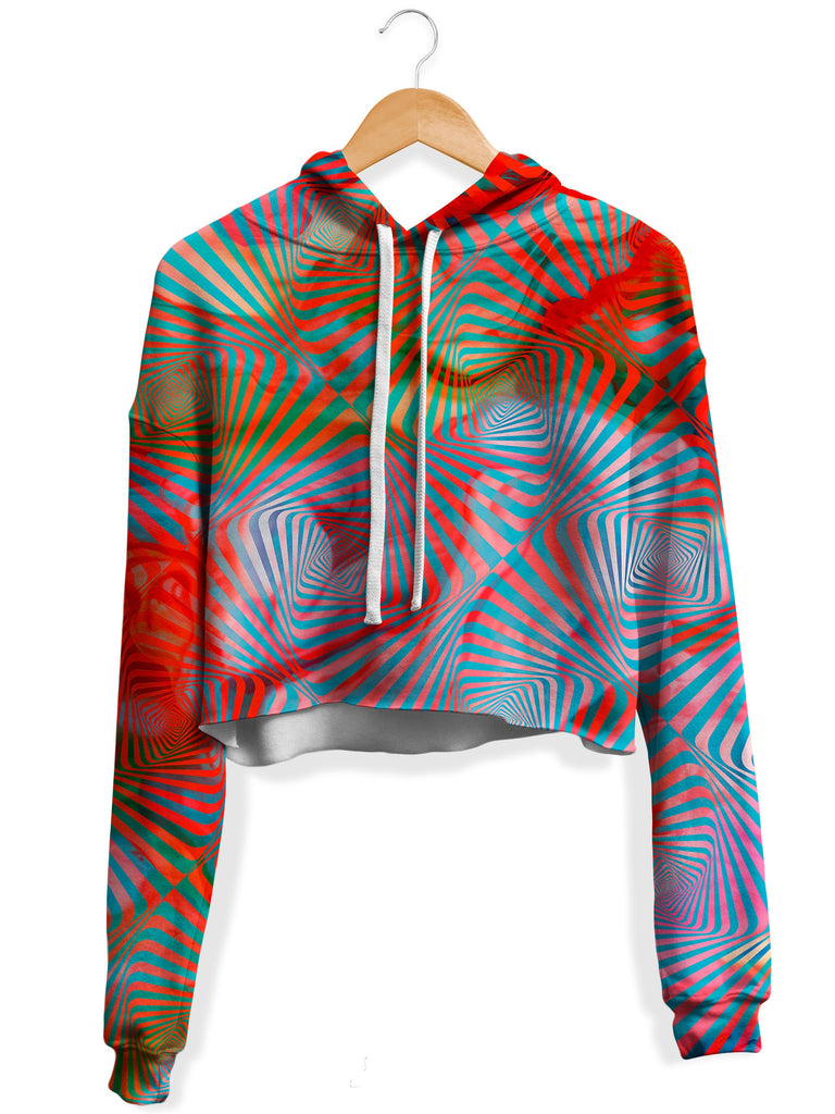 Art Designs Works - Solstice Fleece Crop Hoodie