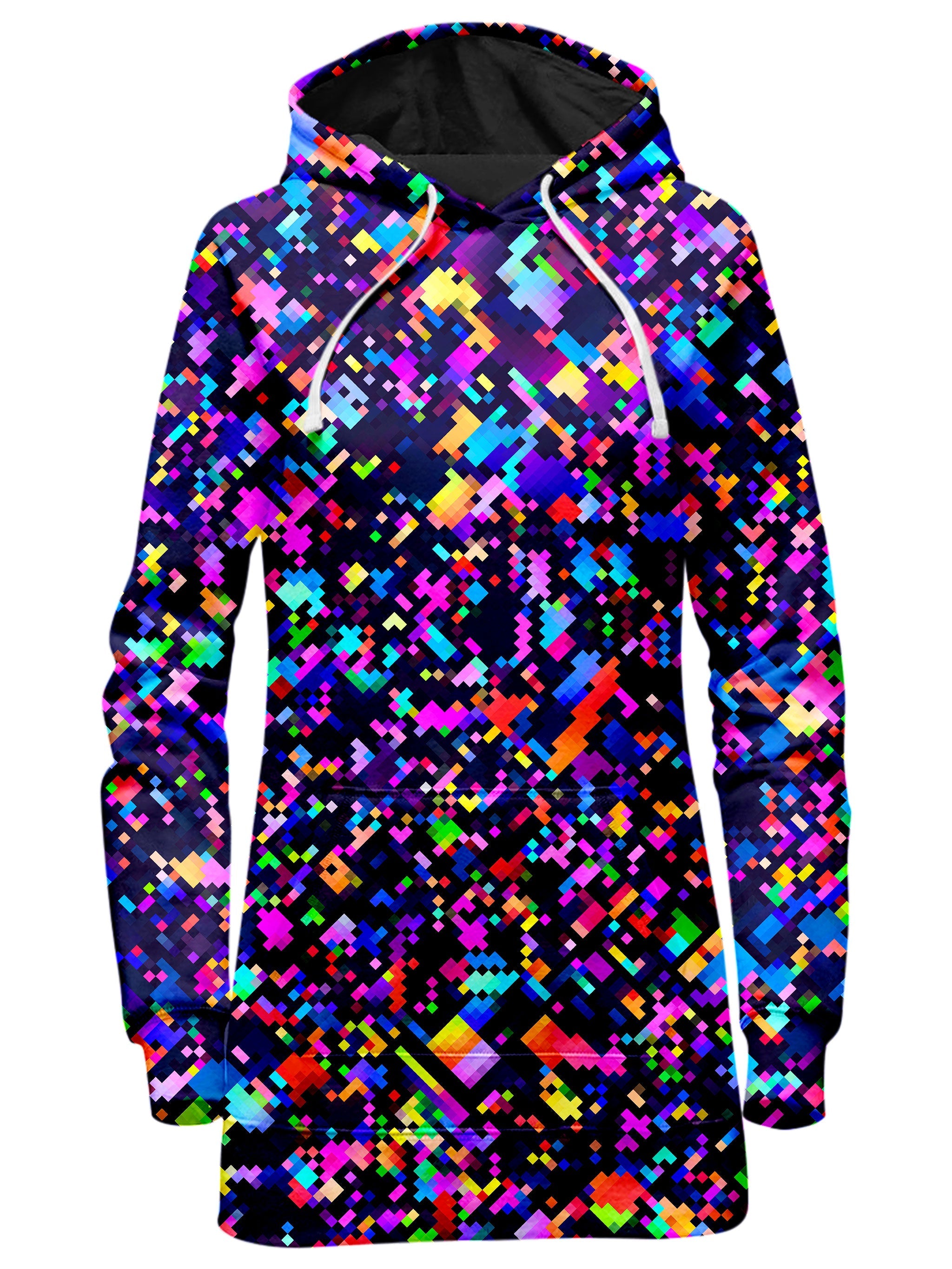 8-Bit Confetti Hoodie Dress Art Designs Works Epic Hoodie