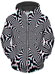 Fractal Ripples Unisex Zip-Up Hoodie