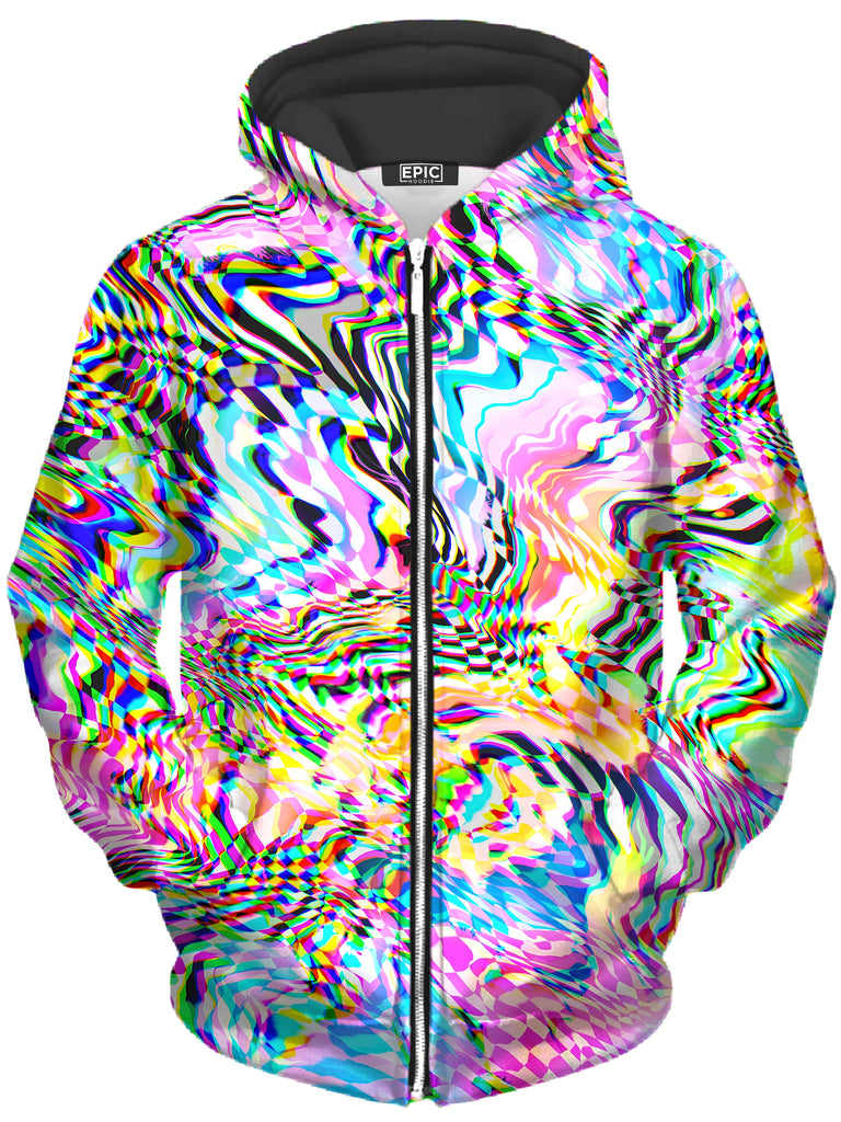 Art Designs Works - No Signal 2.0 Unisex Zip-Up Hoodie