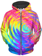 Splash Zone Unisex Zip-Up Hoodie Art Designs Works Epic Hoodie